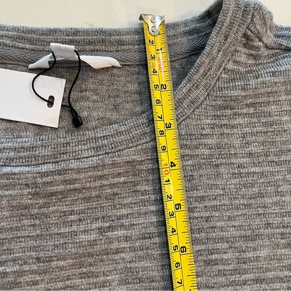 BB Dakota The Scene Heather Gray Ribbed Sweater Dress NWT Size L - Picture 15 of 17